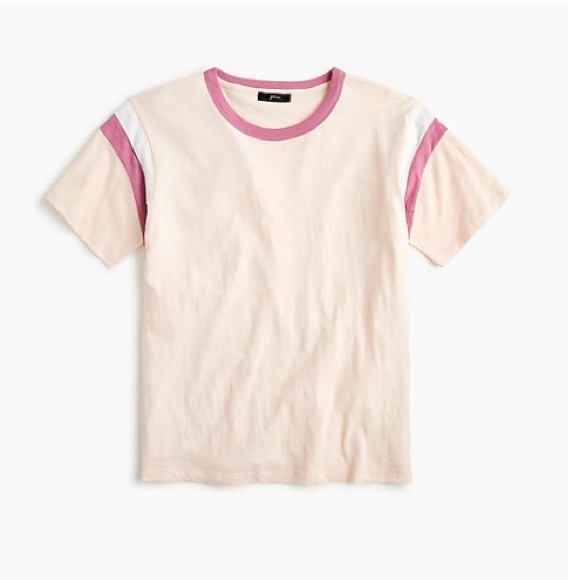 J. Crew ringer tee, NWT, L - Picture 1 of 6
